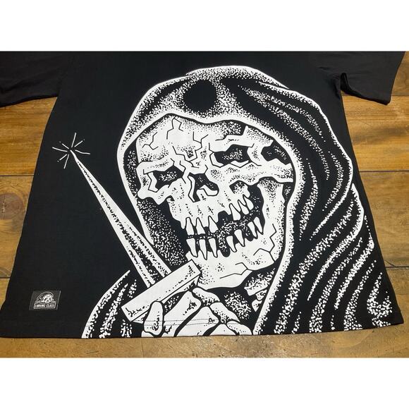Lurking Class by Sketchy Tank Stay Sharp Graphic Black T-Shirt Large - Picture 2 of 10